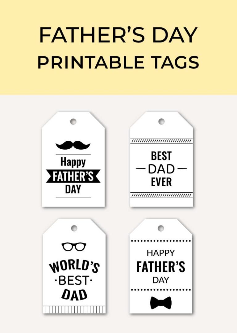 Father’s day gift tags