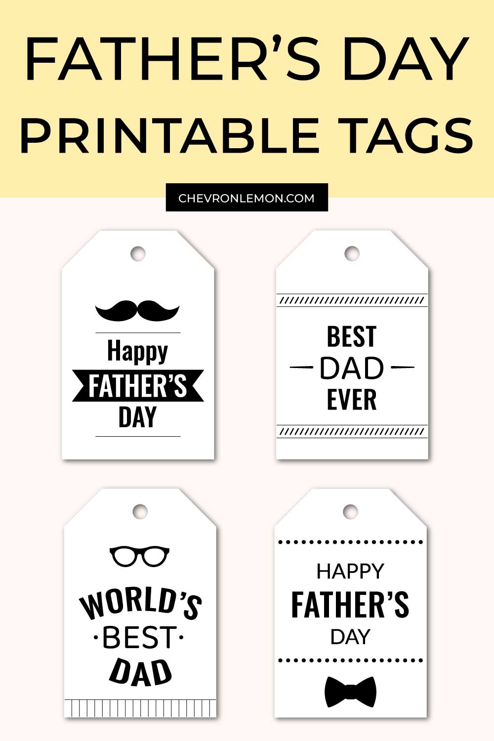 Father's Day tags pin