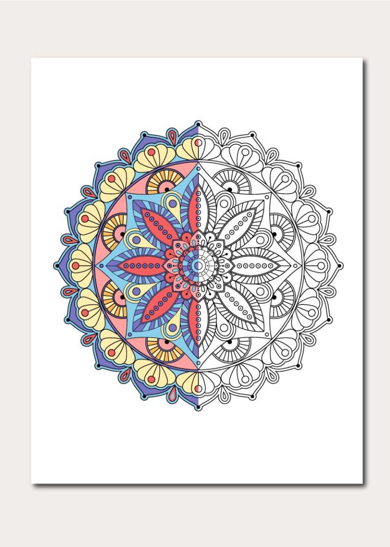 Mandala coloring page
