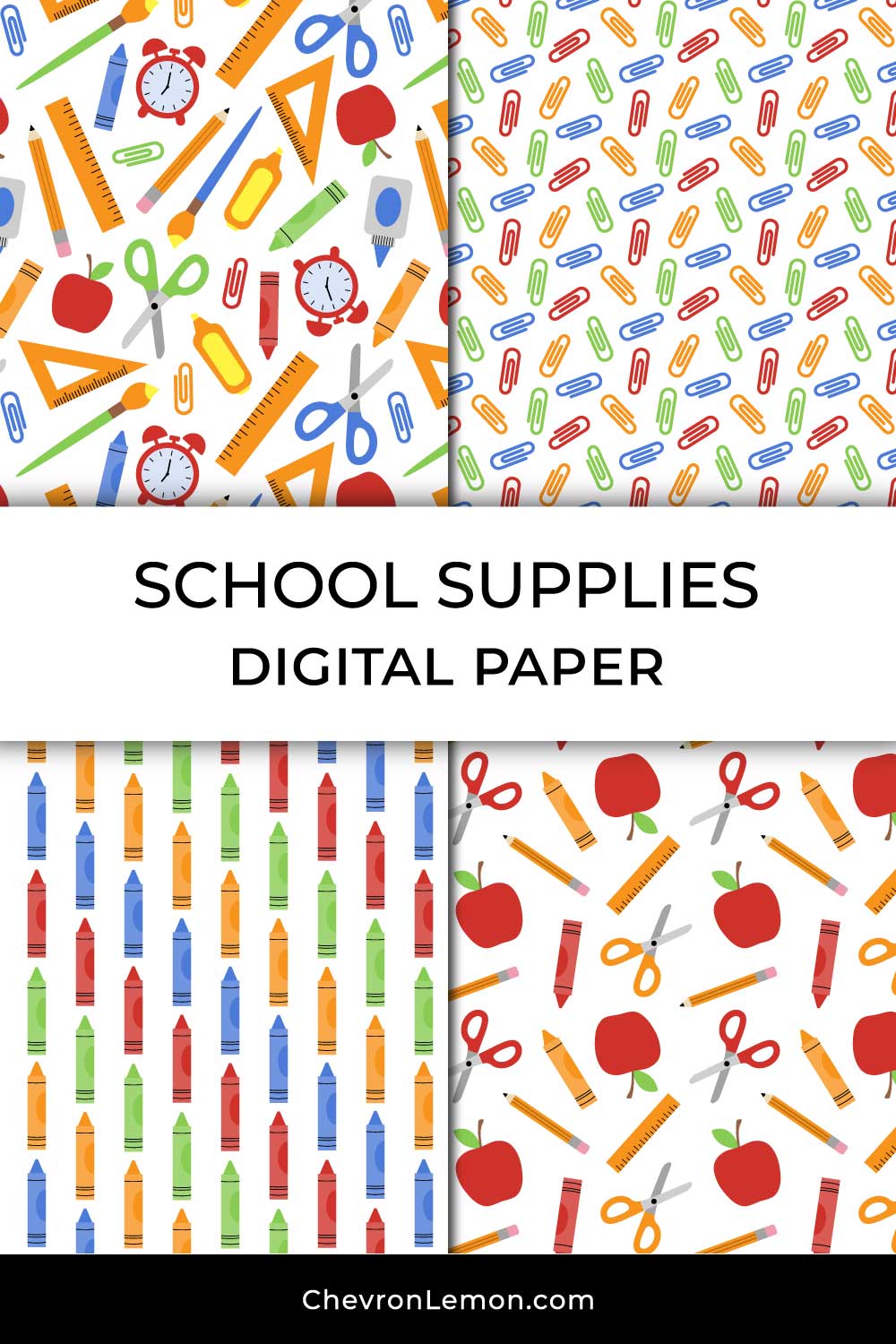 free printable school supplies