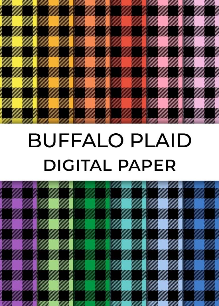 Bufallo plaid digital paper pack