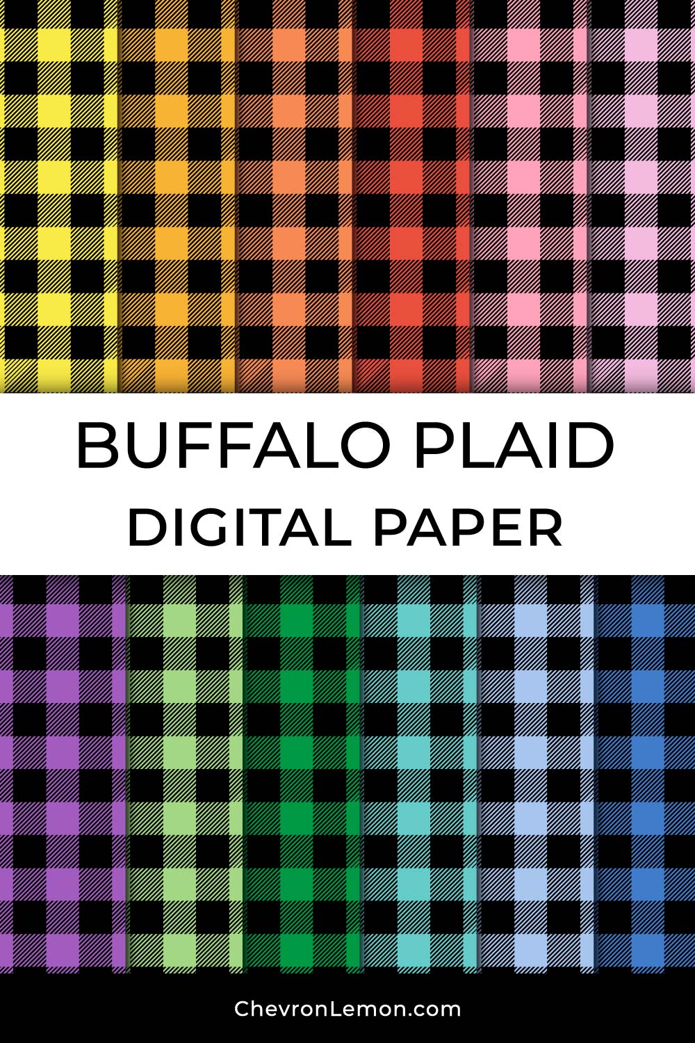 Bufallo plaid digital paper pack