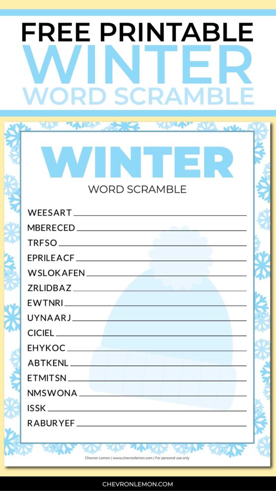 winter word scramble printable 9 images christmas word scramble for kids free printable easter word scramble worksheet printable reindeer games they re like fun riddles who would you greek mythology word