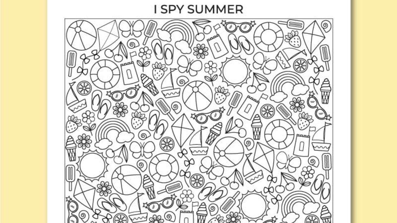 printable i spy summer chevron lemon