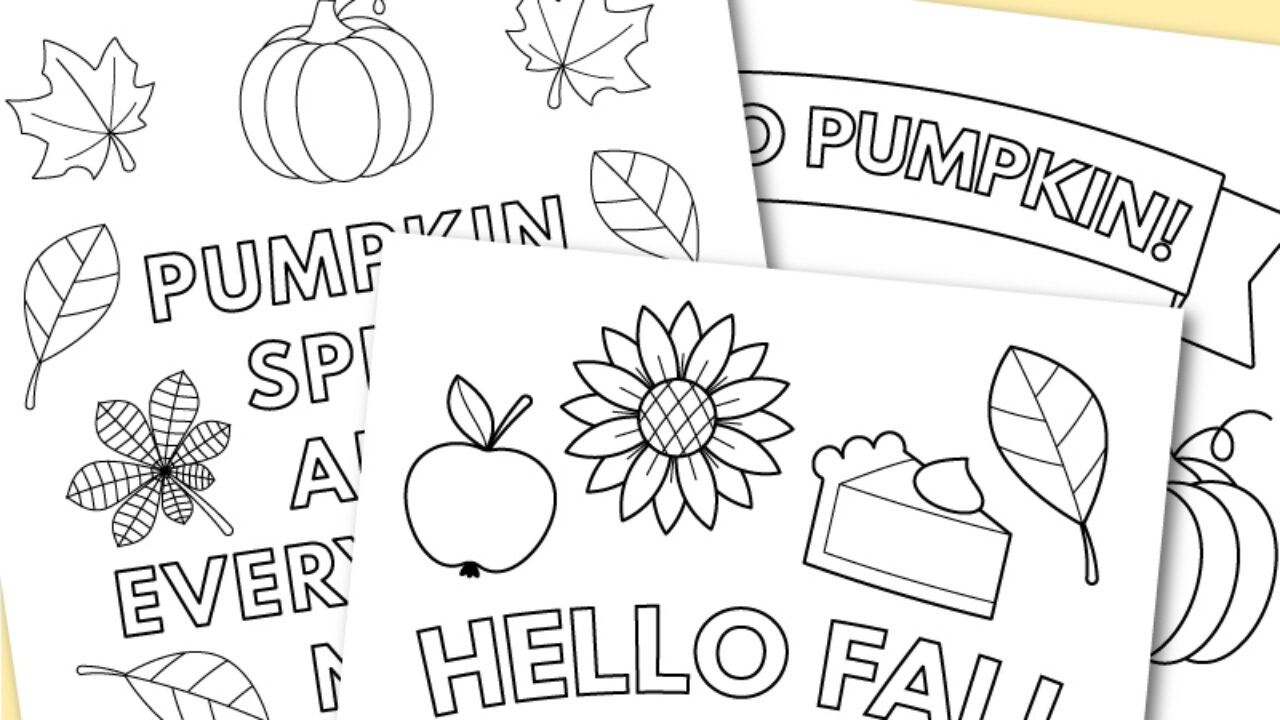 Hello Fall Coloring Book For Kids Ages 8-12: Simple And Easy