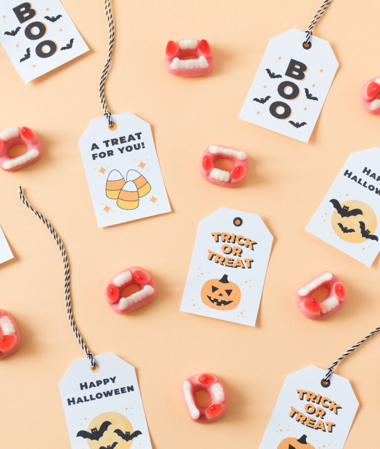 Printable Halloween gift tags