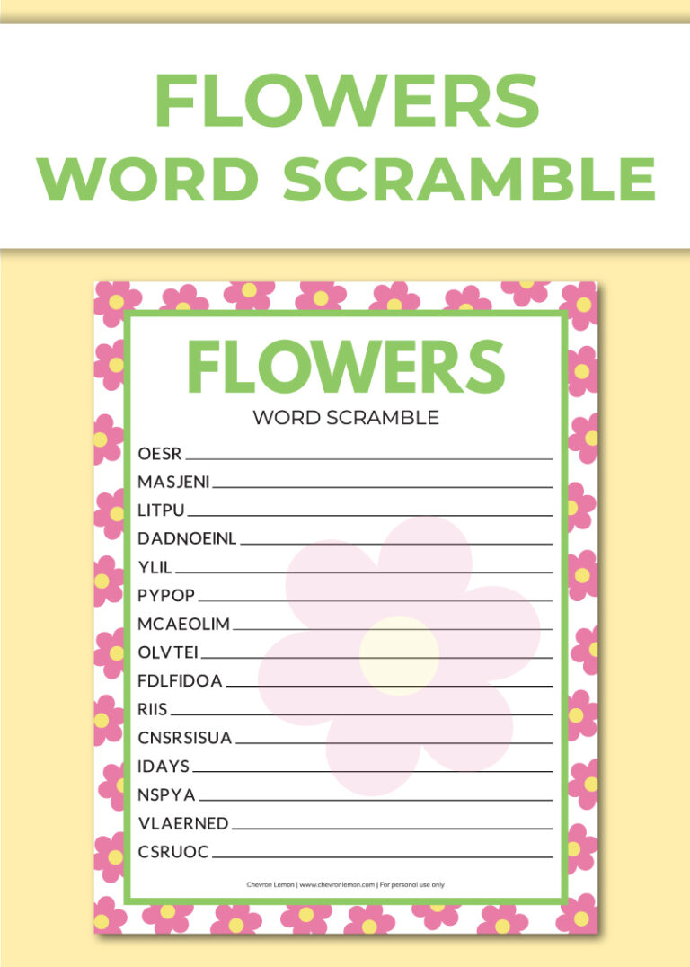 printable-flowers-word-scramble-chevron-lemon