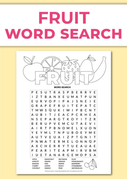 Printable Easter word search - Chevron Lemon