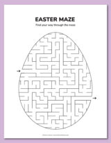 Printable Easter mazes - Chevron Lemon