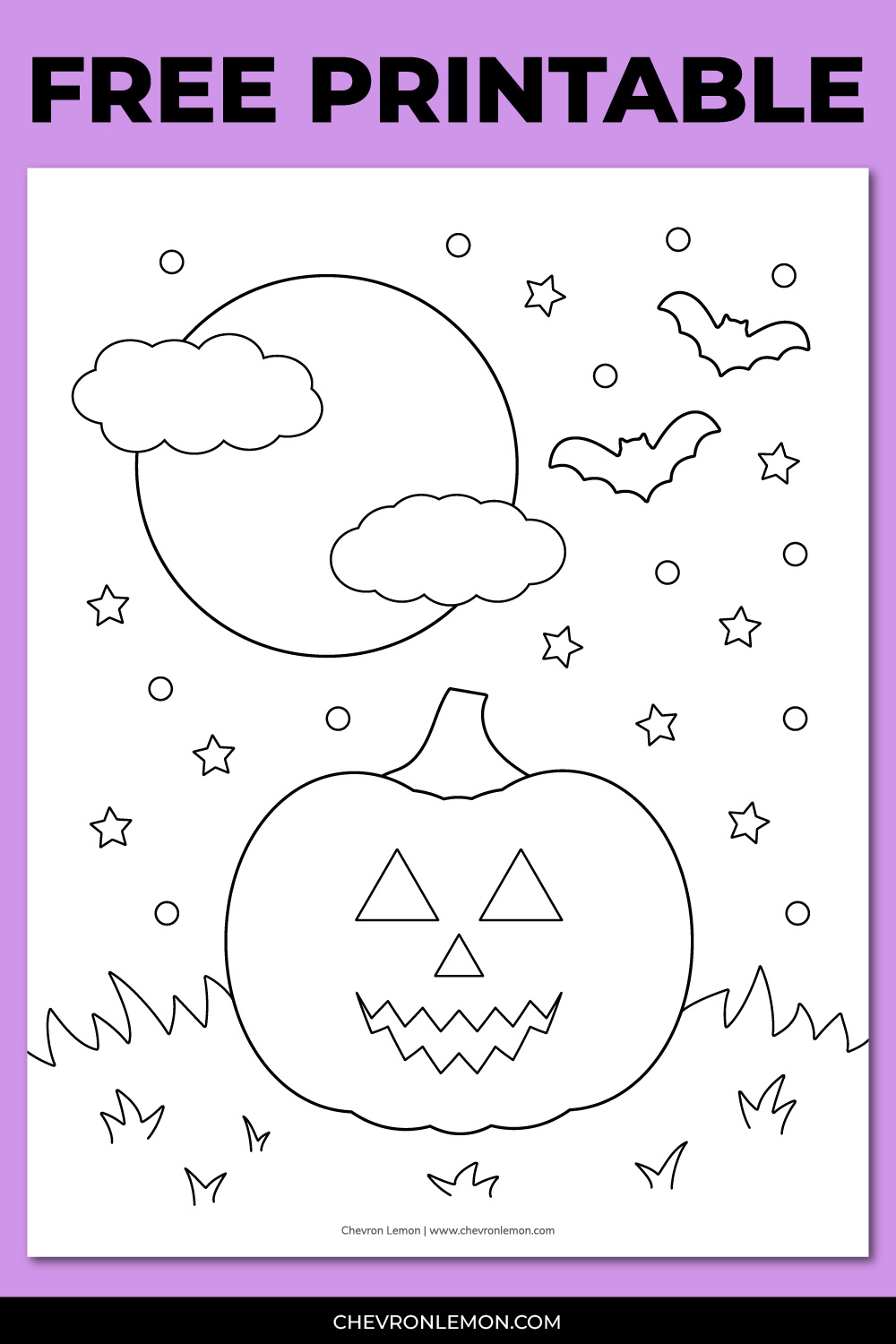 Printable Halloween coloring page