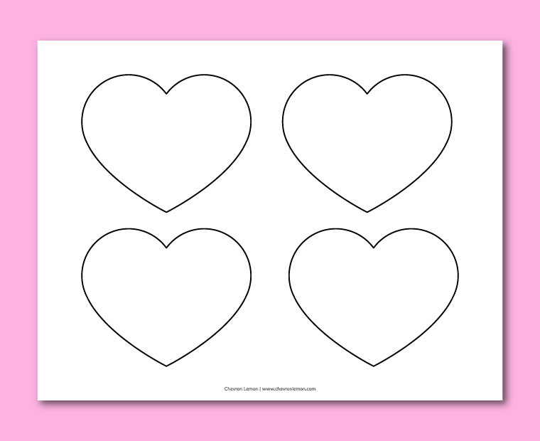 Printable heart templates