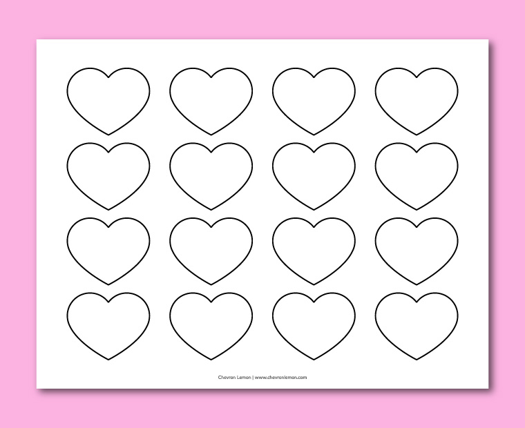 Printable heart templates
