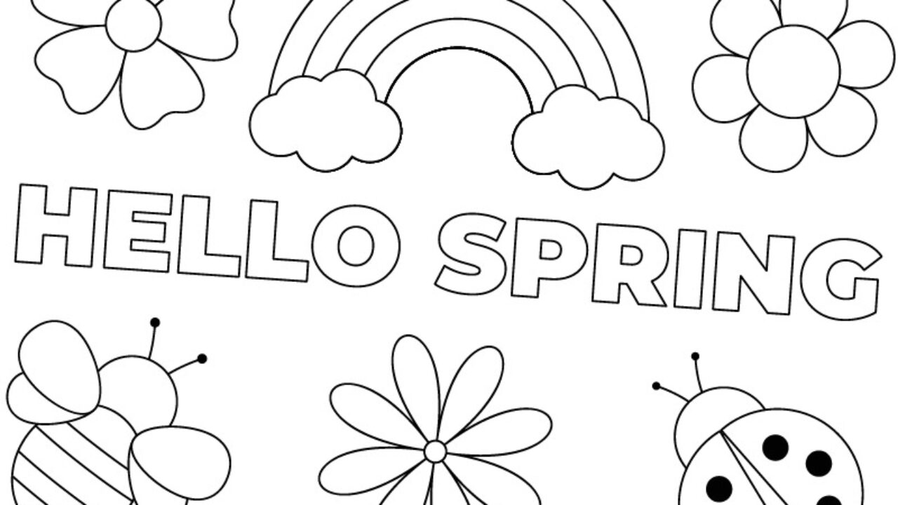 Hello Spring Coloring Planner – Blessed Be Boutique