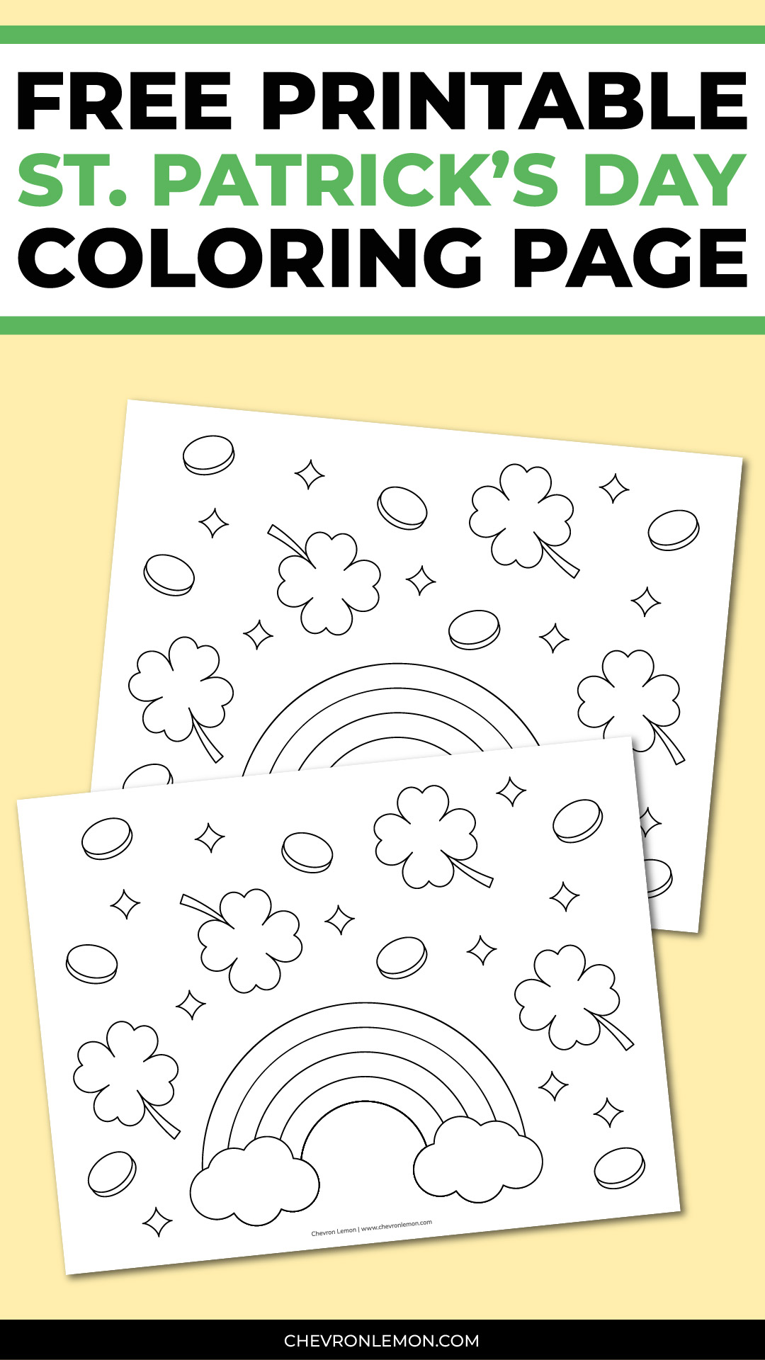 Printable St. Patrick's Day coloring page