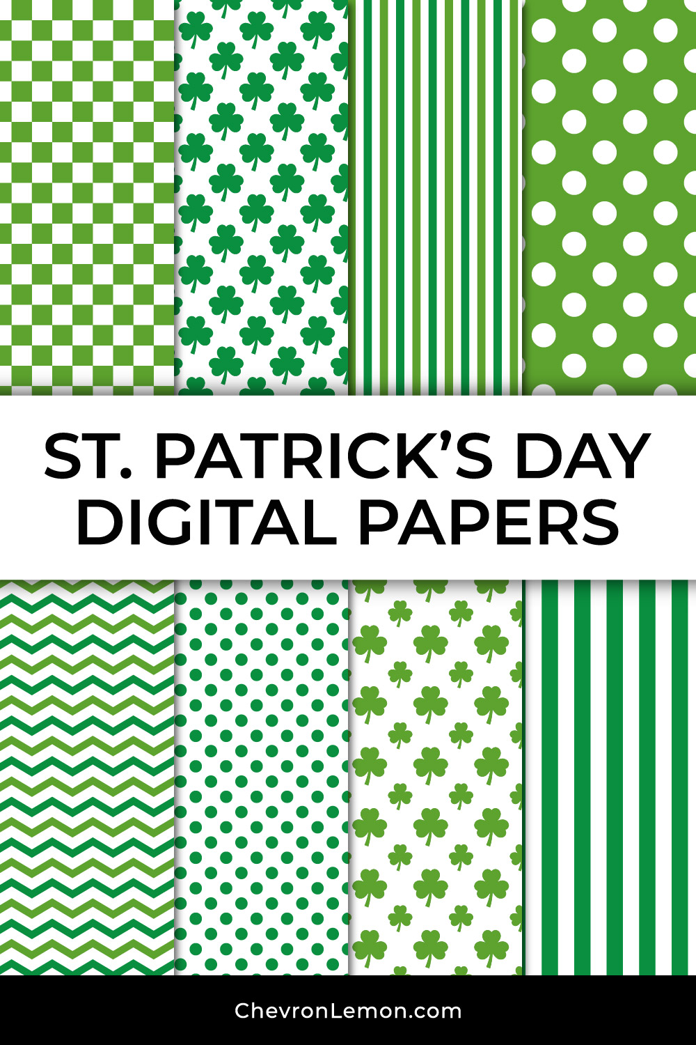 St. Patrick's Day digital papers
