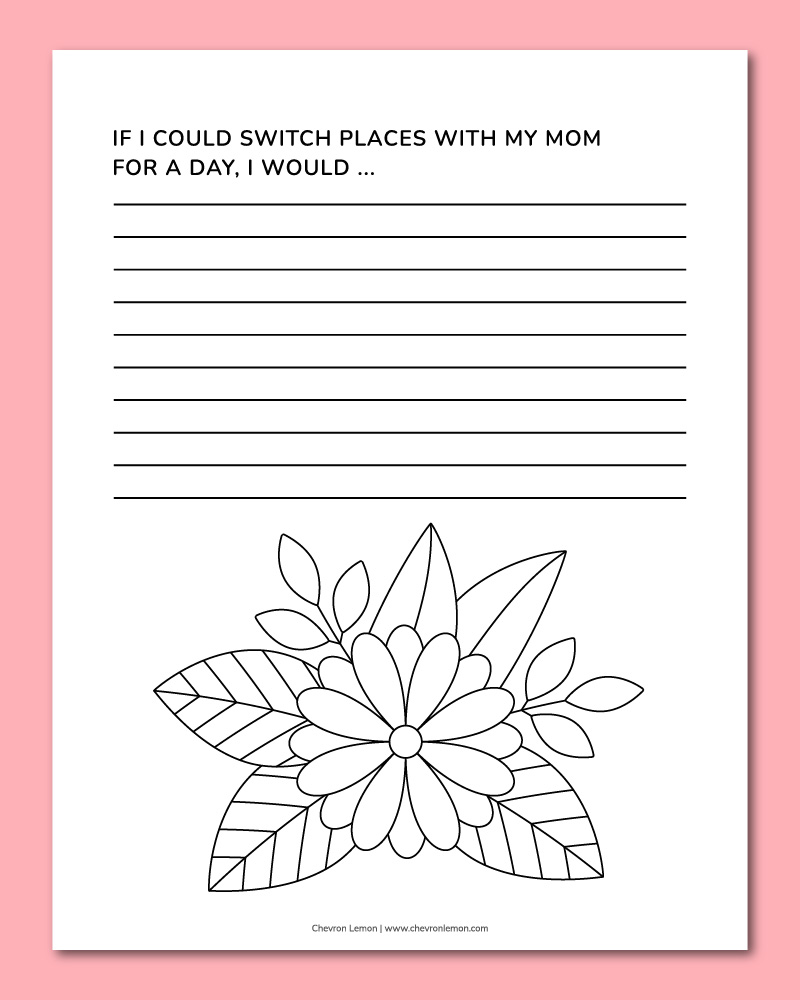 Mother's Day writing prompt