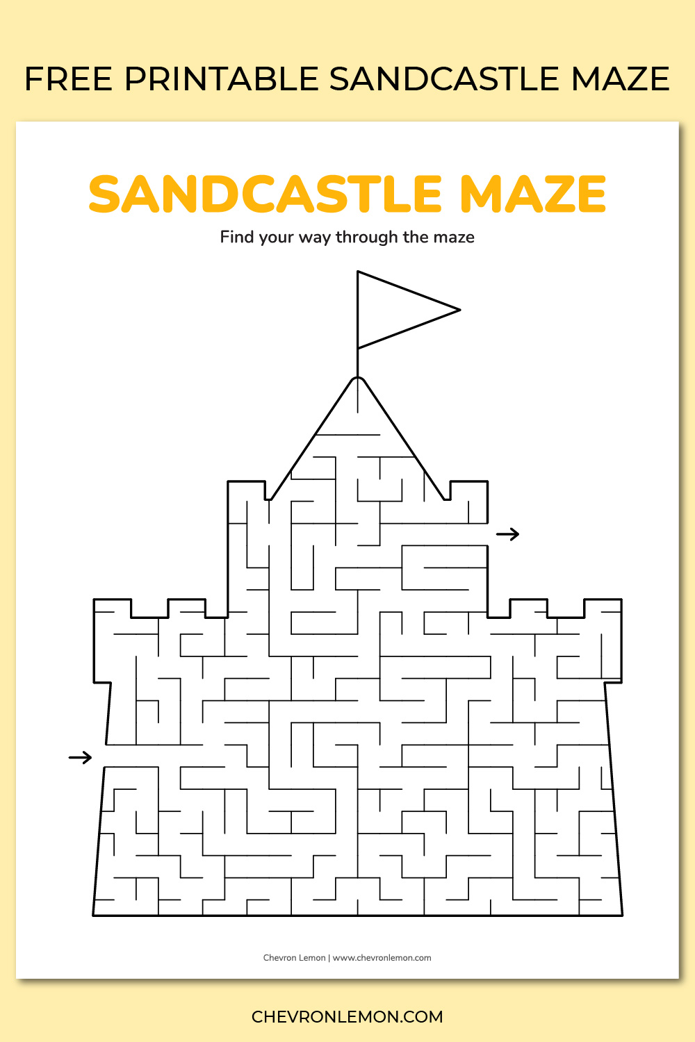 Sandcastle maze