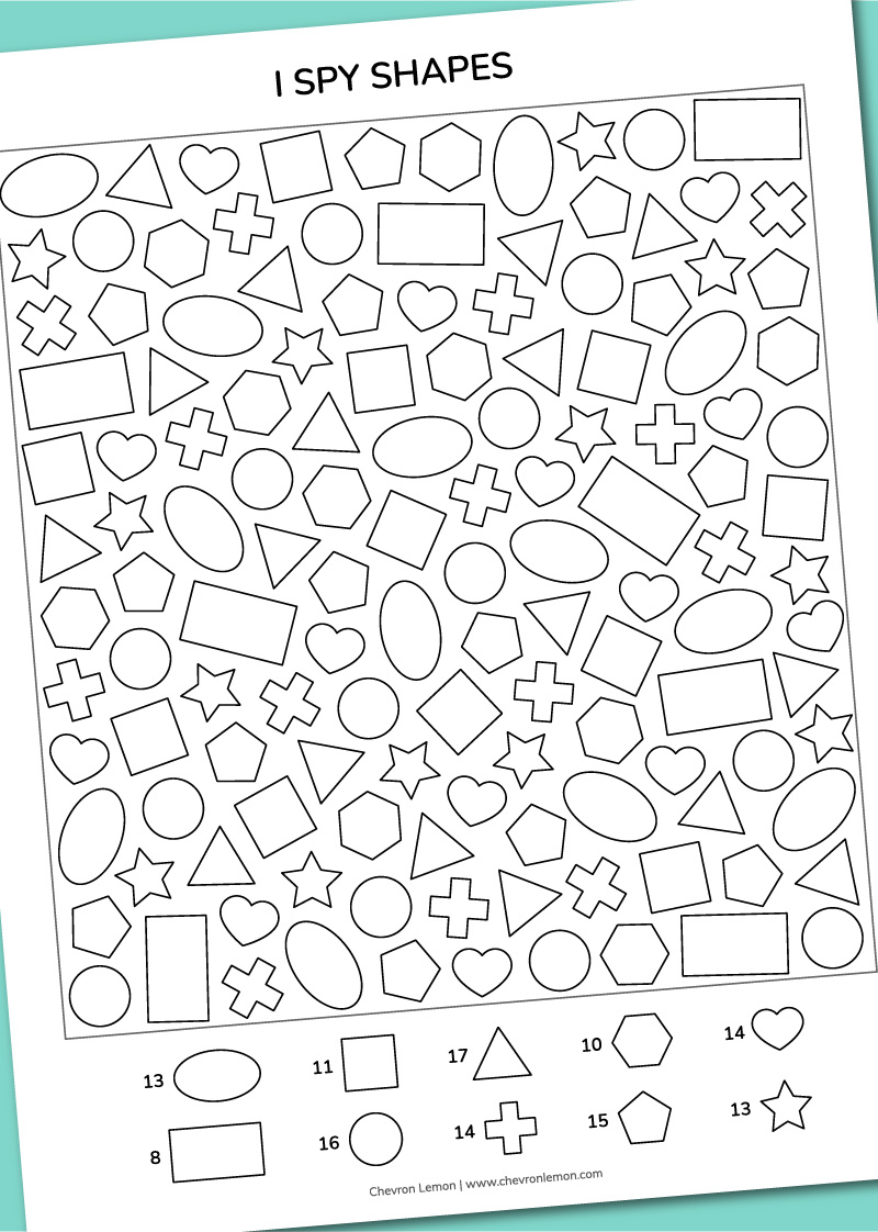 Shapes Dot Painting {Free Printable} - The Resourceful Mama