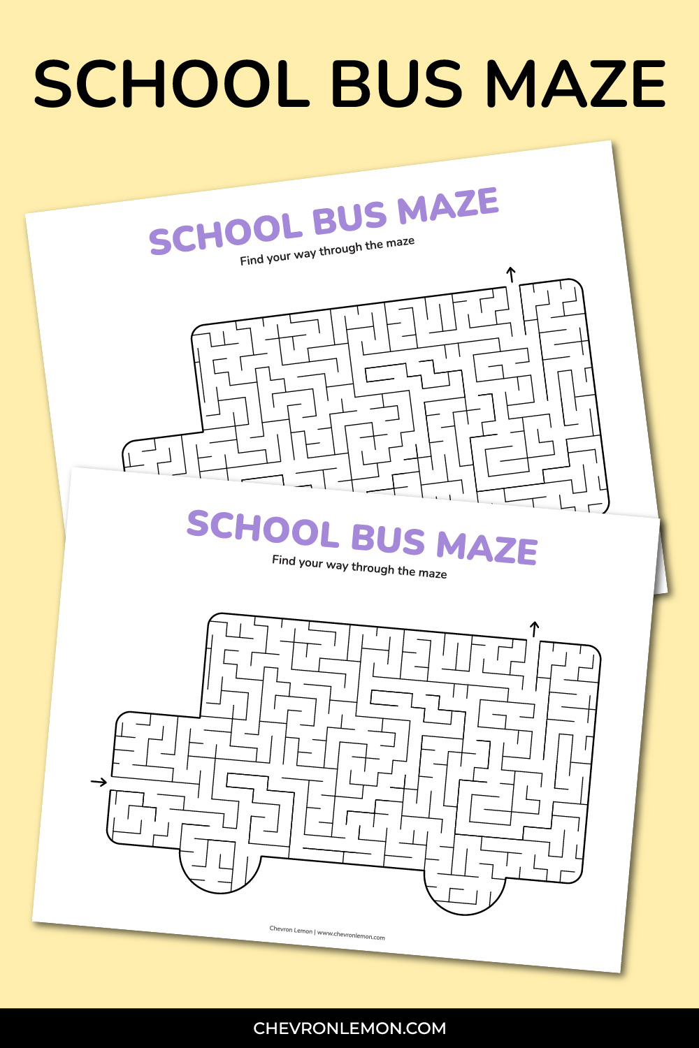 School bus maze
