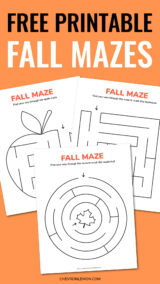 Printable simple fall mazes - Chevron Lemon