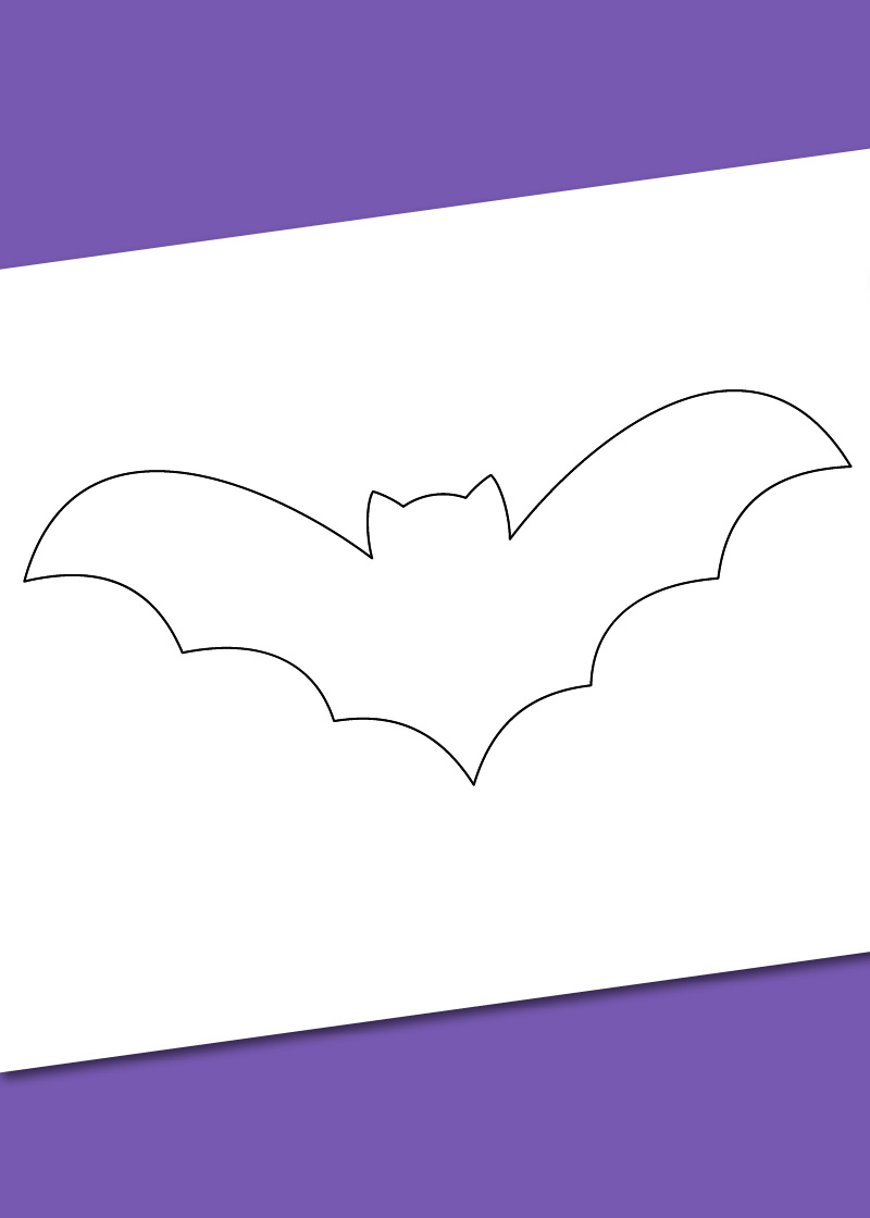 Bat Outline Halloween Bat Outline Halloween