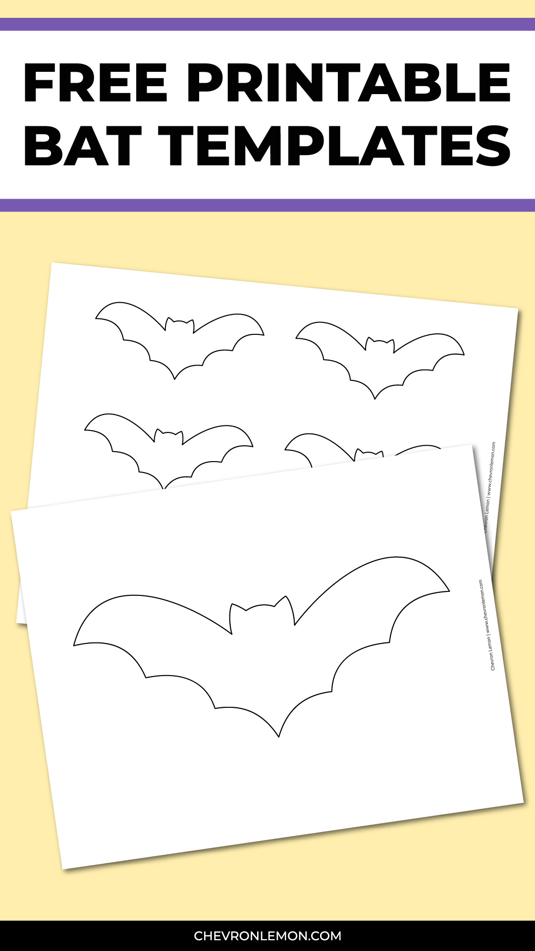 Printable bat template