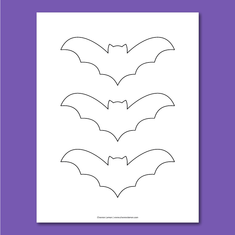 Printable bat template