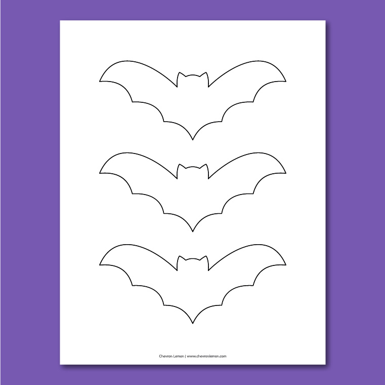 Printable Bat Outline Printable Bat Outline