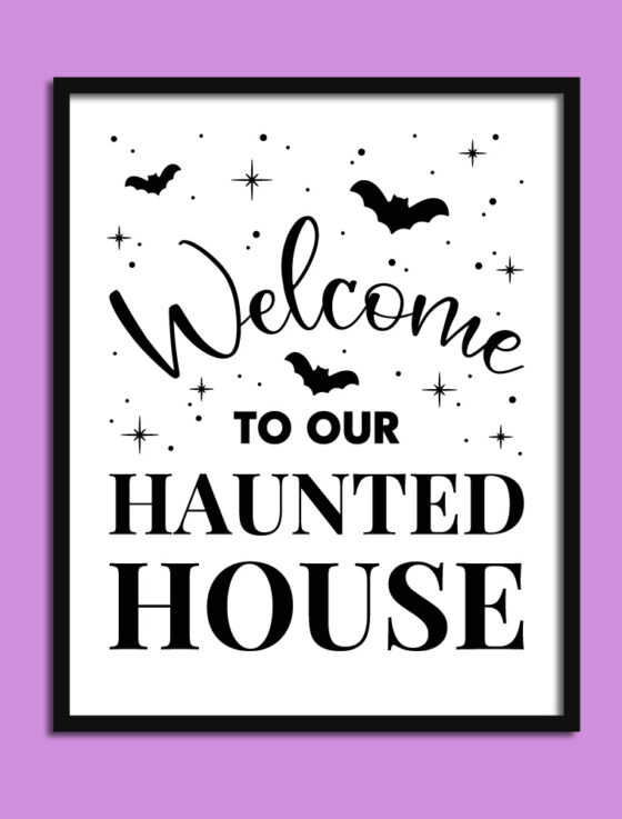 Welcome To Our Haunted House - Couple Personalized Custom Round Shaped Home Decor Witch Wood Sign - Halloween Gift For Witches, Husband Wife