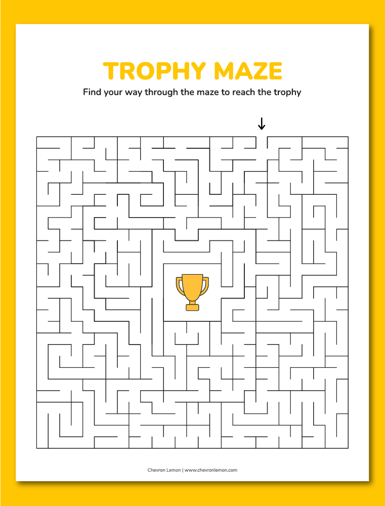 Trophy maze