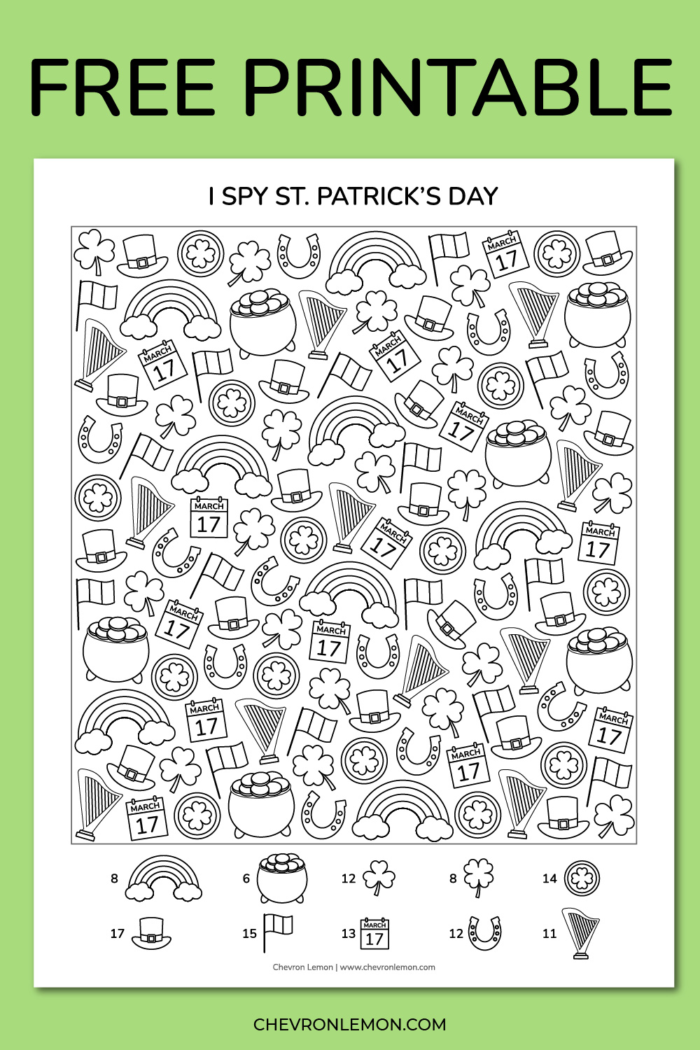 I spy St. Patrick's Day