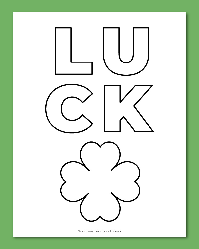 printable St. Patrick's Day coloring pages