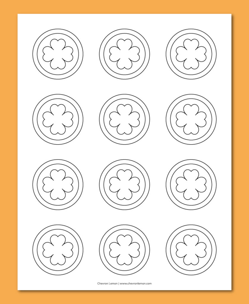 printable leprechaun gold coin templates