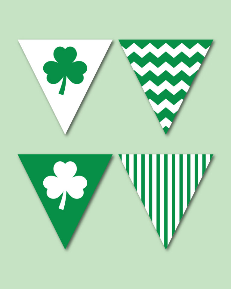 printable St. Patrick's Day bunting