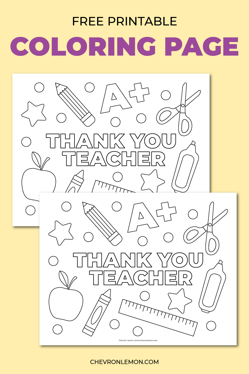 thank you teacher coloring page