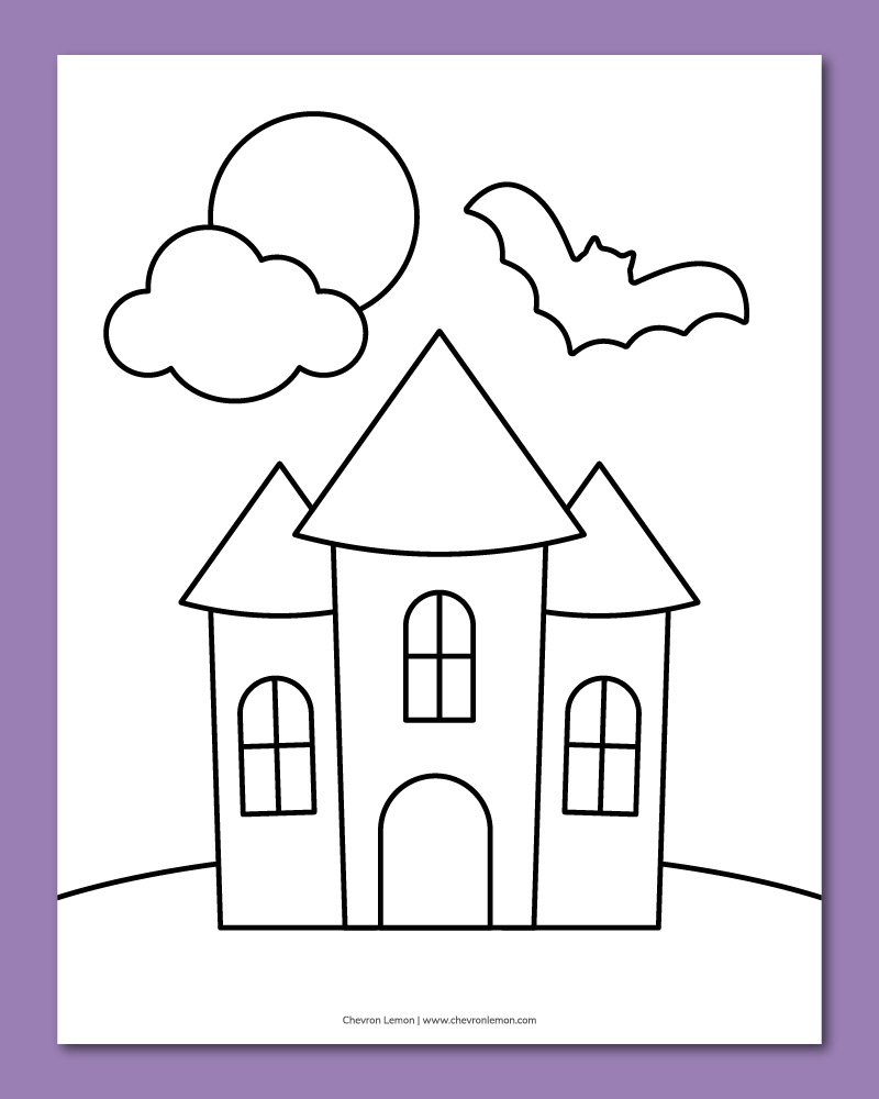 printable Halloween coloring page