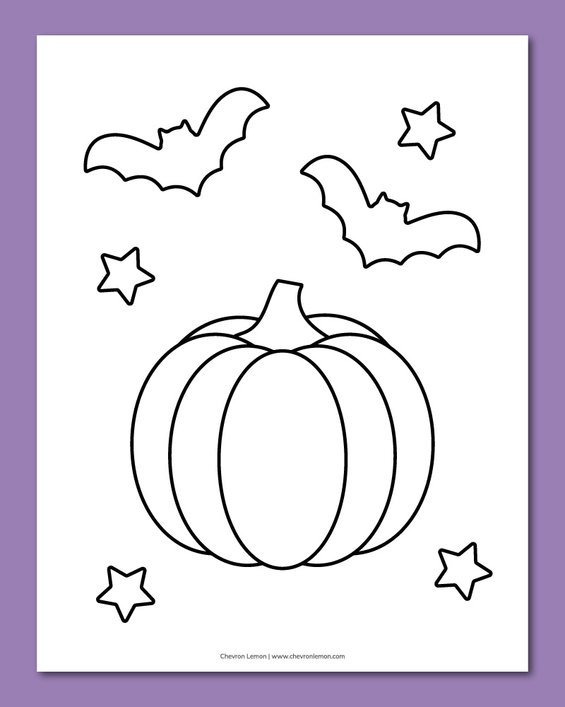 printable Halloween coloring page